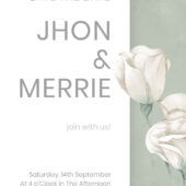 Floral Symphony Wedding Invitation Templates